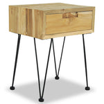 Bedside Cabinet 15.7"x11.8"x19.7" Solid Teak