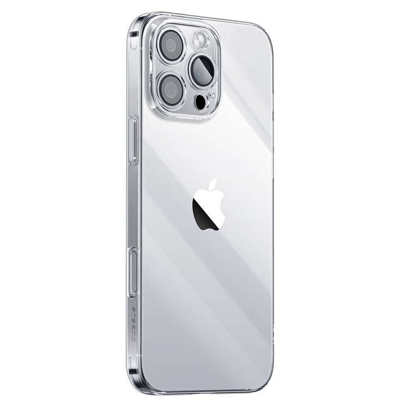 LinkMejor Simple Series Transparent Mobile Phone Case for iPhone 16 Pro Max Shockproof Protective Mobile Cover with Airbag for iPhone 16 Plus Oil-resistant Soft TPU Silicone Shell