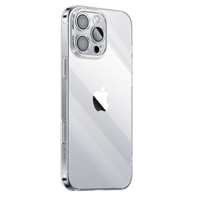 LinkMejor Simple Series Transparent Mobile Phone Case for iPhone 16 Pro Max Shockproof Protective Mobile Cover with Airbag for iPhone 16 Plus Oil-resistant Soft TPU Silicone Shell