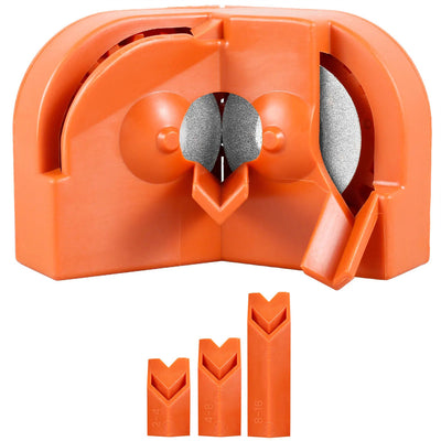4PCS Electric Drill Bit Sharpener Professional 11x6x7 cm High-Speed Steel Orange Plastic for Lithium and AC Electric Drills Multipurpose Tool
