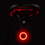 LinkMejor Bicycle Rear Light USB Charging High Visibility Multifunction Flashing With Brake Sensor Tail Light MTB Road Bike Lamps