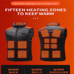 21 Heated Zones 4 Switches Electric Heated Jackets Sportswear Coat For Men Women Outdoor Camping