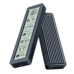 ShuoLe SL-TP26-P M2 NVMe SSD Enclosure with Digital Display USB 3.2 Gen2 Type-C 10Gbps High Speed Aluminum Alloy Heat Dissipation Real Time Monitoring External SSD Case