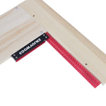 LinkMejor Signature Precision Square Right Angle Ruler 300mm Guaranteed T Speed Measurements Ruler for Measuring and Marking Woodworking Carpenters Aluminum Alloy Framing Professional Carpentry Use
