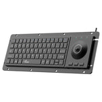 LinkMejor Wired Trackball Keyboard 64 Keys Scissor Switch Quiet Anti-interference Trackball Set Embedded USB Industrial Keyboard