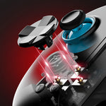 D8+ Mobile Game Stretching Controller Wired bluetooth Gamepad with Hall Joystick and Hall Trigger 6-Axis Gyro Vibration Trubo Function for Switch Android iOS PC Universal Adjustable Phone Gamepad