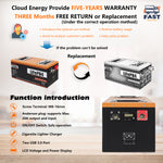 [US Direct] Cloudenergy 12V 150Ah LiFePO4 Deep Cycle Battery 1920Wh 1280W Built-in 100A BMS Perfect for RV Solar Marine Perfect Replace Most of Backup Power and Off Grid Applications CL12-150