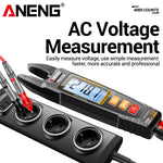 LinkMejor PN129 Digital Clamp Meter 600V 100A Multimeter with LCD Backlit Display Flashlight Auto Power Off NCV Data Retention