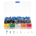 LinkMejor 23AWG to 10AWG Self Adjusting Ratcheting Ferrule Crimper Plier Tool with 800pcs Connector Terminal