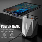 6000A Peak Car Jump Starter with Air Blower 24000mAh Emergency Starting Inflator Air Pump Suction Blower GF-01 Portable Power Bank All-in-one Machine Digital Display LED Multifunctional