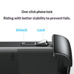 LinkMejor Motorcycle Phone Mount 360° Rotation Handlebar/Rearview Mirror Shockproof for Bike Scooter Electric Vehicle Compatible with 4.7-6.9 Inch Mobile Phone