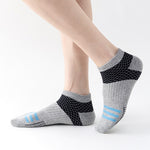 5 Pairs Low Cut Men Socks Breathable Sports Socks Cotton Blend Mens Ankle Socks Anti Odor & Sweat Absorption Short Socks, For Spring Summer Autumn
