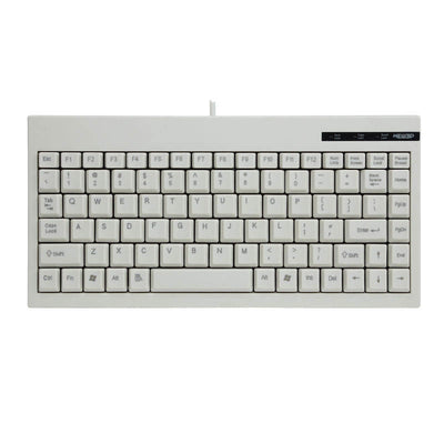 New3P AC-59 88-Keys Wired Keyboard USB/PS2 Interfaces White Industrial Grade Mini External Industrial Keyboard for Laptop PC Computer
