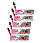 LinkMejor GNB 3.8V 450mAh 80C 1S 4.35V HV LiPo Battery GNB27 Plug for TINY7  Moblite7 Walksnail Whoop FPV Racing Drone