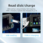 5 Inch Single Din Car Stereo MP5 Player 300PPI Ultra-Clear Touchscreen bluetooth Reverse Interconnection Wireless Apple CarPlay/Android Auto USB Type-C Fast Charge