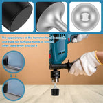 Rotary Hammer Drill Head 45# Steel Round Shank 95x36.8x10mm Wear Resistant Easy Installation for Walls Tiles Metal Sheets