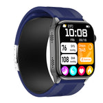 S101 2.06-inch AMOLED  ECG Air Pump Balloon Accurate Blood Pressure Micro-Check NFC Function Voice Broadcast bluetooth Call Heart Rate Blood Oxygen Monitor Sleep Monitoring Non-invasive Blood Glucose Blood Composition Analysis Call Smart Watch
