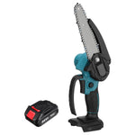 88VF 4000RPM 6'' Cordless Electric Chainsaw Wood Cutter Saw W/ None/1/2 Battery For Makita 18V Battery