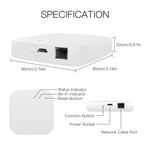 Moes Tuya Zigbe Smart Gateway Smart Home Bridge Hub Support Voice Control  Security Alarm Integration Work With Alexa Google