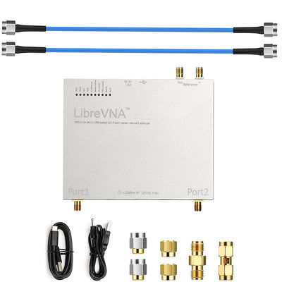 LibreCAL/LibreVNA 6GHz USB Vector Network Analyzer 100kHz to 6GHz High Accuracy 50Ω Dual Port SMA Connector Portable RF Testing Device