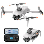 LinkMejor L106 GPS WiFi FPV with Electric Adjustment HD Dual Camera 360° Obstacle Avoidance Optical Flow Positioning Brushless Foldable RC Drone Quadcopter RTF
