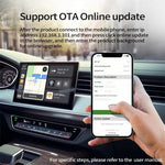 2 in 1 Wireless CarPlay Adapter Android Auto Bluetooth 5.0 Dual Band WiFi USB Connection Auto Connect OTA Update Plug and Play