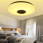 LinkMejor LED Ceiling Light Music Speaker Lamp Bluetooth APP + Remote Control Bedroom Smart Ceiling Lamp