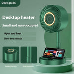 500W Mini Portable Extendable Foldable Heater Quick-Heat Household Heater Mini Small Desktop Heater Stretch Foldable Dormitory Electric Heater