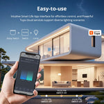 Zemismart SRS01-P2TW Tuya WiFi Relay Switch 2 Gang 10A per Channel Energy Monitoring Works with Alexa Smart Life App Remote Control Timer Requires Neutral Wire