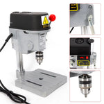 High Speed Mini Drilling Machine 340W Adjustable 3 Speed Benchtop Drill Press 1-10mm Chuck for Wood Plastic Aluminum