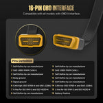 LinkMejor OBDII Automotive Diagnostic Protocol Tester 16-Pin Input Jack Professional Automotive Engine Scanner Diagnosis Testing Tool