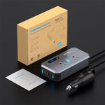 Aemeku 200W Multi-functional Car Inverter DC 12V to AC 220V Converter Auto Power Lighter Adapter USB Type-C PD30W QC3.0 18W Charger
