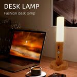 LinkMejor Motion Sensor Night Light Kitchen Cabinet Light Usb Rechargeable Wall Light Home Bedroom Table Lamp Bedside Lamp