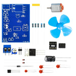 NE555 DC 4.5V DIY Electronic Fan Module PWM Speed Control Motor Speed Controller Electronic Soldering Kit for Learning