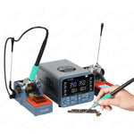 LinkMejor SD4 240W Dual Channel Digital Soldering Iron Station Professional Welding Rework Station with Fast Heating Compatible with 210 245 Handles