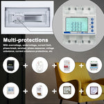 Tuya WiFi 3P4W Electric Energy Meter Three Phase Reclosure Switch Intelligent Reclosing Protector