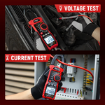 LinkMejor HT208F Inrush Digital Clamp Meter True-RMS 1000A AC/DC Current 1000V AC/DC Voltage Frequency Resistance Capacitance Continuity Temperature NCV VFD LoZ