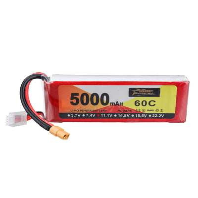 LinkMejor 11.1V 5000mAh 60C 3S LiPo Battery XT60 Plug for RC Drone