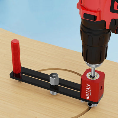LinkMejor Upgraded Multifunctional Adjustable Hole Opener with 6mm Cutter Hole Saw Drill Bit for Honeycomb Board Tube Light Hole Punching Woodworking Round Hole