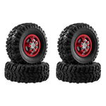 4PCS Upgraded Metal Rims Tires Wheels for TOYOTA Land Cruiser MN82 LC79 MN78 WPL D90 D91 D96 99S 1/12 RC Cars Vehicles Models Spare Parts