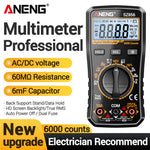 LinkMejor SZ855 SZ856 Digital Multimeter High-Precision True RMS AC/DC Voltage Current Temperature NCV Non-Contact Voltmeter Ammeter DIY Tester Tool