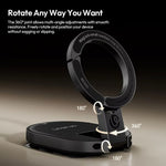 LinkMejor MA39 MagLock Suction Cup Phone Suction Mount Magnetic Stand Desktop Stand for Smartphone Glass Windows Mirrors Laptops