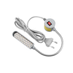 LinkMejor Work Light Magnetic Base 30 LinkMejor Beads 2W AC 110 220V Flexible Gooseneck Lamp for Drill Press Sewing Machine Workshop Lighting
