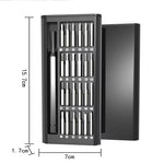 25 In 1 Magnetic Precision Screwdriver Set 24 Piece High Hardness Mini Pocket Batching Head Mobile Repair Set for Mobile Phone/PC/Camera/Drone