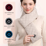 LinkMejor Heating Scarf Waist Belly Warmer 3 Levels Control Warming Neck Scarf USB Powered Electric Heated Scarf Neck Wrap Warmer Neck Heating Pad for Women Men