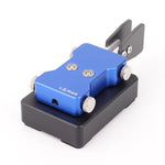 CW Morse Code Automatic Key Dual Paddle Cast Aluminum Base Carbon Fiber Parts Adjustable Gap Radio Transmitter 3.5mm Shortwave Radio Telegraph Training Key