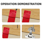 28/37mm Hinge Hole Drilling Guide Plastic Woodworking Punch Opener Locator for Cabinets Installation Template Woodworking Tools