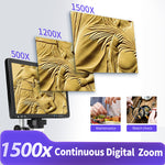 Mustool DM13 10.1 Inch Digital Microscope 1500X 1080P Video 20M Photo Resolution 8 LED Lights Adjustable Screen Type-C Connectivity Live View