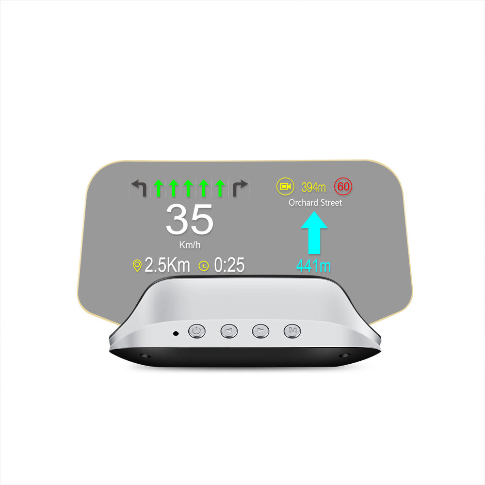 Portable HD Head-Up Display Car OBD Speed Navigation Projector Car Display Screen Car OBD Speed Navigation Projector No Ghosting cAR Head-Up Display