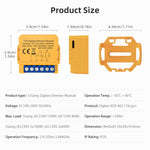 Tuya WiFi/ZigBe Smart Dimmers Switch Module 1/2 Gang Control LED Lights Dimmable Switch Voice Control with Alexa Google Home